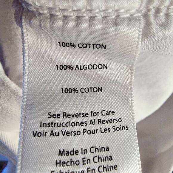 Greene St Denim Women Shorts, High Rise Paper Bag Waist White Jean Shorts, Sz 29 - Picture 3 of 10